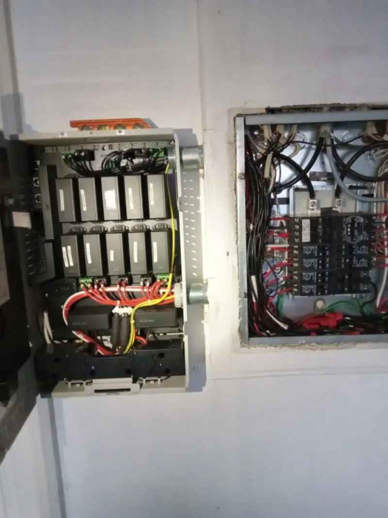 Electrical panel upgrade completed for Security Camera Wiring in Claymont